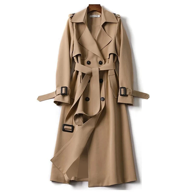 Fall Winter Wholesale Long Trench Coats Women Mid Long Style Plus Size Overcoats Coat