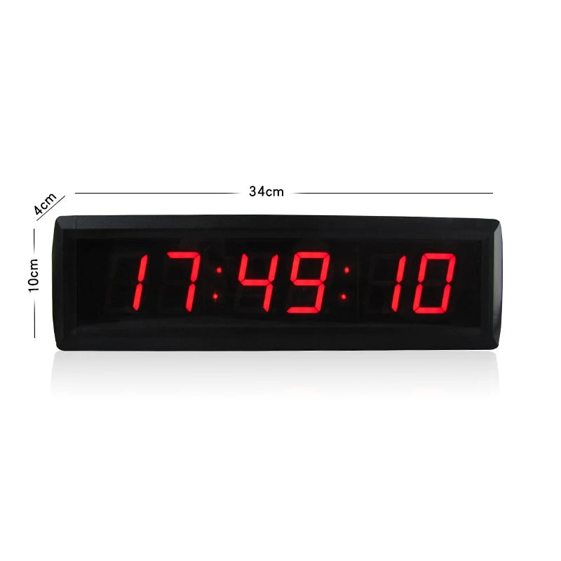 Hot Selling Indoor Use Red 1.8 Inch 6 Digits Electronic Led Display Digital Countdown Timer Wall Hanging Home Desk Office Clock