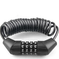 Mini 1600mm Anti-theft Black Bike Locker Alloy Bicycle Lock with 4 Digit Password and 4.13mm Cable