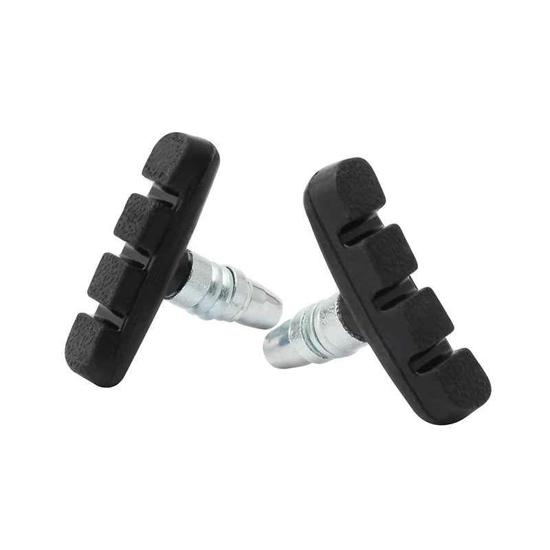 MUQZI 1 Pair Bike V-Brake Pads Mountain Road Bicycle Cycling Bike Braking Holder Shoes 54mm Rubber Blocks