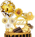 Tailai Exquisitely Crafted New Design Flower Birthday Cake Topper Decoration for Wedding and Happy Birthday Acrylic Decor.