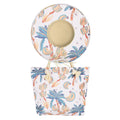 Banana Print Eco-friendly Large Summer Hats & Bags Custom Beach Set for Women Travel Cycling Sports