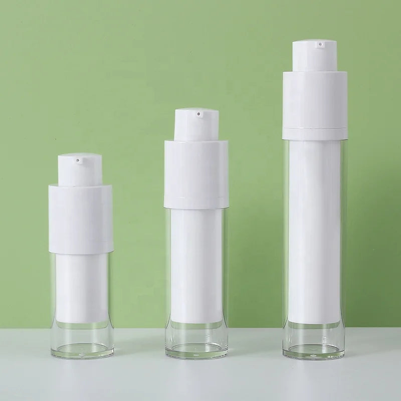 Eco-Friendly White Plastic Empty Lotion Bottle Pump Sprayer for Body Face Creams Screen Printing Custom Capacity Factory