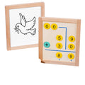 Montessori Preschool Educational Wooden Math Learning Board Kindergarten Toddlers Toy for Number Counting Math Toys