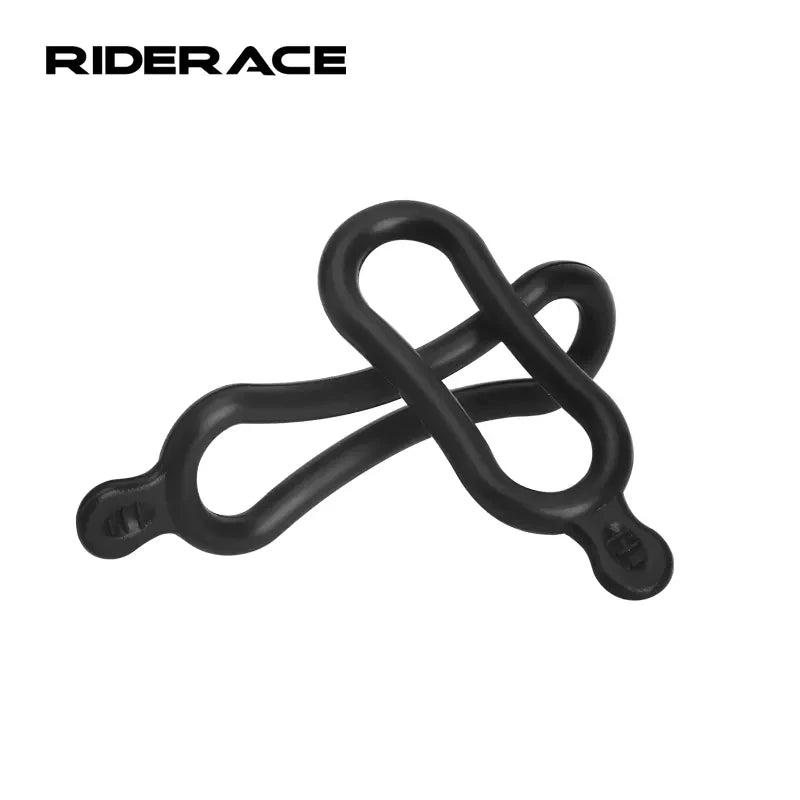 RIDERACE 2pcs Compact Silicone Rubber Ring Bicycle LED Headlight Flashlight Head Fixing Parts Band MTB Bike Durable Cycling