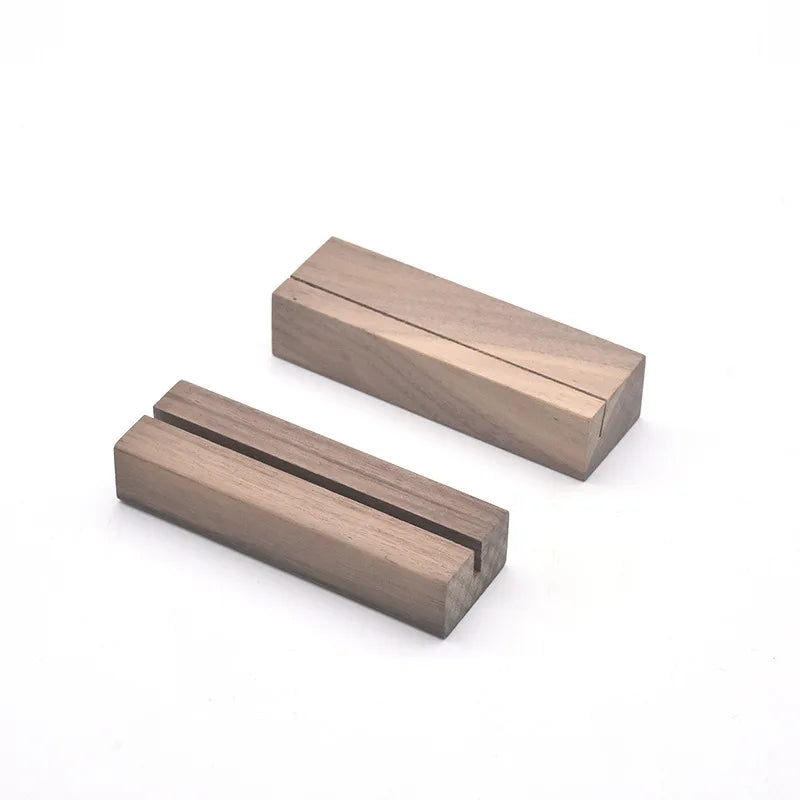 Beech Black Walnut Wood Tables Menu Stand Wooden Table Number Stands Holder