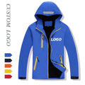 Men's Plus Size Softshell Jacket Windproof and Waterproof with Custom Embroidery Fashionable Fleece Lining for Winter