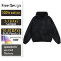 Unisex Acid Washed Vintage Man Hoodie Cotton Oversize Pullover Heavyweight GSM Custom Logo Digital Printing Streetwear Style MegaBDM