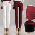 Woman's Trousers Fashion Autumn/winter Velvet Thick Pencil Pants Solid Color Pockets Ladies Trousers Dropshipping Sale