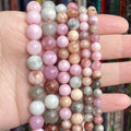 Factory Price Natural Colorful Jades Stone Beads Round Loose Spacer for Jewelry Making DIY Bracelet Necklace Handmade