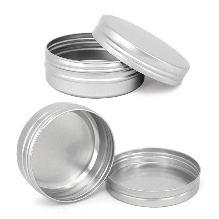 60ml Round Mini Mint Tin Box  Containers Candle Tins Cans Aluminum Metal Jar Storage Wax Aluminum Jars Large Round Metal Tins