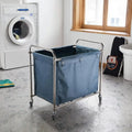 Stainless Steel Cloth Car Collection Trolley with 50-80kg Capacity and 0.8mm Thickness for RV Hotel Room Cleaning and Service