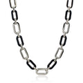 Cute Creative Bracelet New Fashion Party Jewelry Birthday Stainless Steel Sliver Bracelet and Colorful Acrylic Necklace