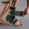 VBOSI Customized Logo Adjustable Unisex Ankle Sleeve Protector Brace Ankle Strap Support for Workout Daily Wear Football