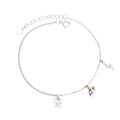 Wholesale Pure Silver 925 Bohemia Bracelet Mini Butterfly Charm Link Chain Bracelet for Kids