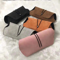 New Fashion Custom Logo Eyewear Box Eyeglasses case Soft Pu Leather Sunglasses Optical case for Glasses