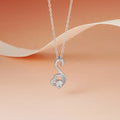 Factory Direct Sale 925 Silver Swan Pendant Custom Hollow Cz Diamond Heart Shape Charm for Diy Jewelry Making
