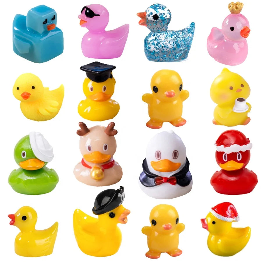 Cute Mini Resin Duck Figurine Miniatures Charms Ornaments Home Decoration Garden Yard Landscape Accessories Small Pato Statue