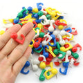 50pcs/box Creative Hook-shaped Push Pin Paper Photo Memo Document Steel Tack Decorative Hanging Hook for Cork Message Board