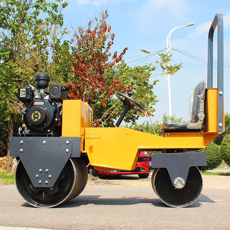 Tandem Road Roller Mini Double Drum Vibratory Roller for Pavement Compaction