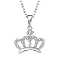 YH Jewellery Hot Sale Beautiful Fashion King Crown 925 Sterling Silver Pendant Necklace