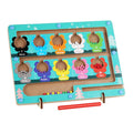 Custom Montessori Children's Wooden Counting Magnetic Color and Number Maze Board Game Educational Activity Toys for Kids