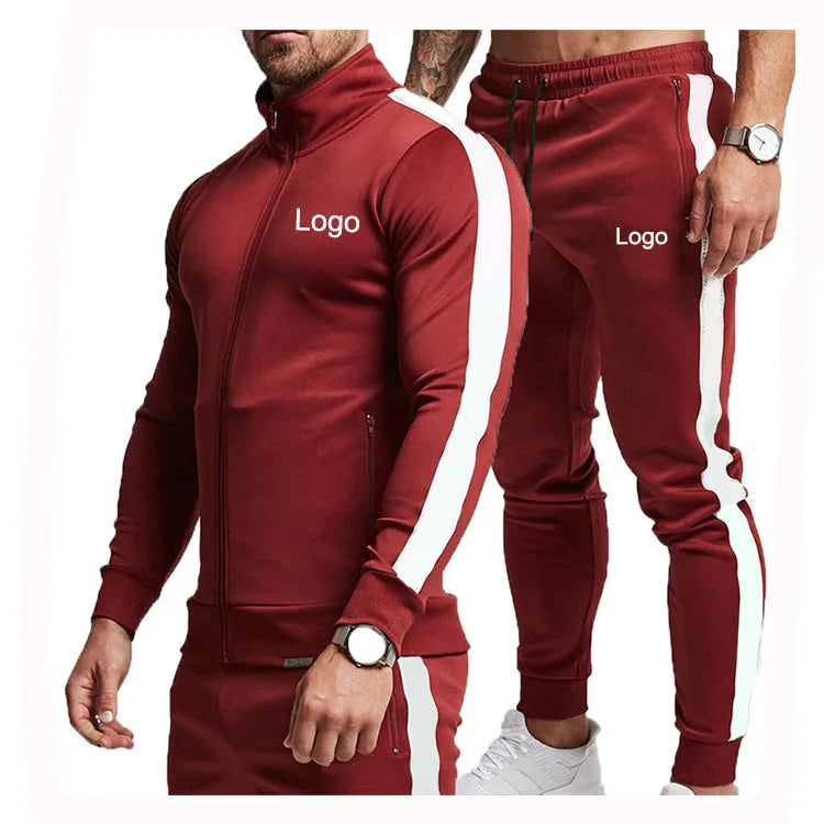 Wholesale Custom Men's Tracksuits Other Sportswear Running Wear Design Your Own Custom Mens Sweatsuit Sets for Autumn Season