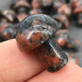 DIY Wholesale Natural Crystal Folk Crafts Cherry Blossom Agate Mushroom Crystal Fengshui Decoration