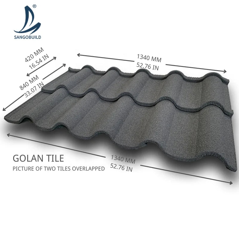 China Manufacturer Roofing Sheets Low Price Corrugated Modern Stone Coated Metal Roof Tiles Accessories for Apartment