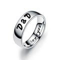 Wholesale Bulk Fashion Stainless Steel Family Rings Finger for Mom Dad Sun and Daughter Gift Jewelry Ring