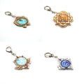 For Genshin Impact Accessories God's Eye Element Acrylic Keychain Bag Pendant UV Printed Gift for Friends Mondstadt Liyue Plasti