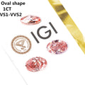 Starsgem Lab Grown pink Diamante IGI Certificate CVD Oval Shape pink Diamant 1ct-3ct Vs-vvs Fancy Vivid pink Diamond