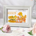 2pieces/pack Stickers Natural Mystery Series Plant Material Flower Collage Landscape Transfer Decal 6 Models