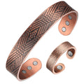 Magnetic Therapy Adjustable Cuff Jewelry High Quality 99.9% Pure Copper Magnetic Bracelet and Ring for Sales Effective Wellness MegaBDM