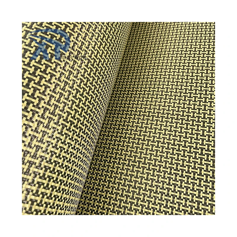 3k Aramid I-shaped Weaved Carbon Aramid Hybrid Fiber Cloth Aramid Carbon Fiber Fabrics