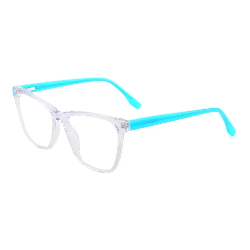 TEST 2024 New Fashion Cat Eye Eyeglasses Frames Double Rim Eyewear Womens Thin Metal Spectacle Frames