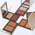 Private Label Vegan Matte 8 Colors Pressed Powder Foundation Makeup Palette 2 in 1 Foundation Pressed Powder