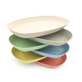 Unbreakable Lightweight 11.7 Inch Cereal Wheat Straw Dinner Plate Set Large Serving Plate for Home and Outdoor Camping