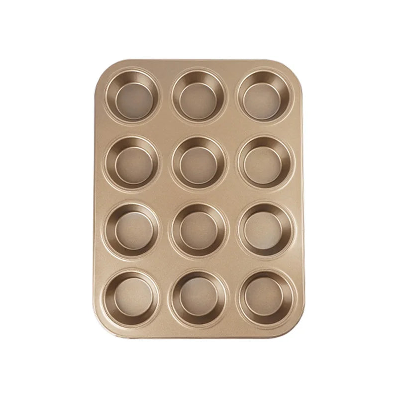 24-Cup Mini Muffin Pan Miniature Cupcake Tin Bakeware Non Stick Baking Mold