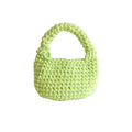 Custom Hand-knitted Drawstring Bag Women Handbags Knitted Cotton Straw Cloth Bag