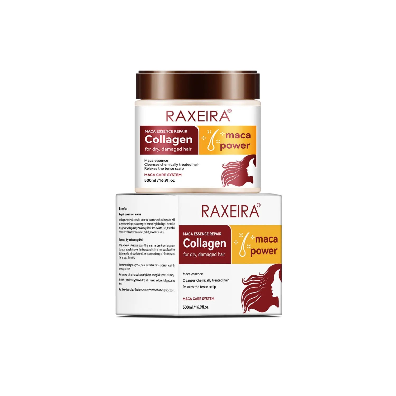Deep Repair Conditioning Argania Spinosa Kernel Oil Collagen Hair Mask for Dry Damaged Hair All Hair Types Wholesale Original