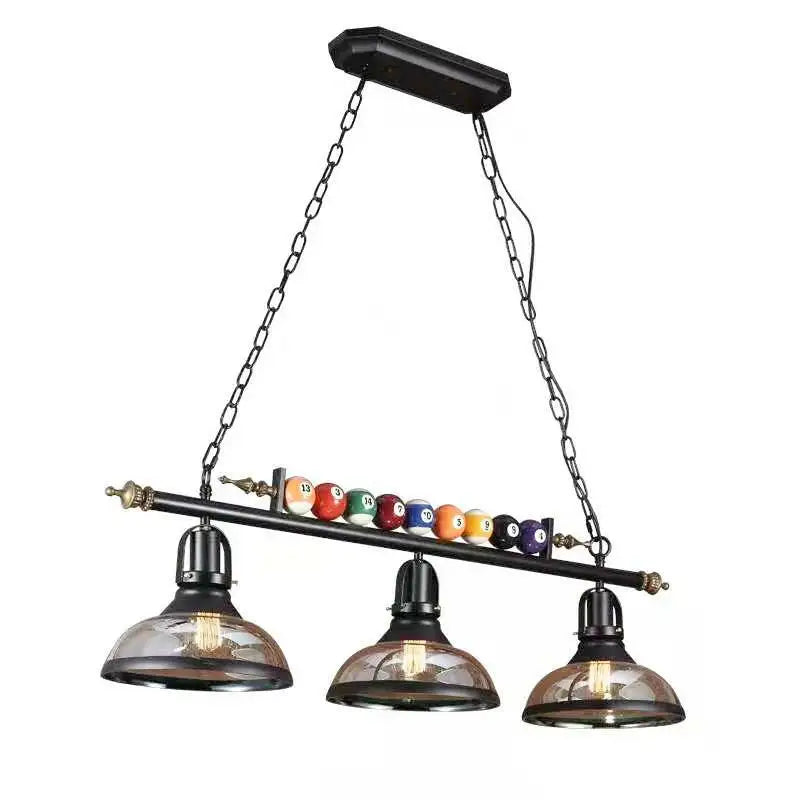 Iron Vintage 3 Heads Billiard Snooker Pool Table Light for Sale