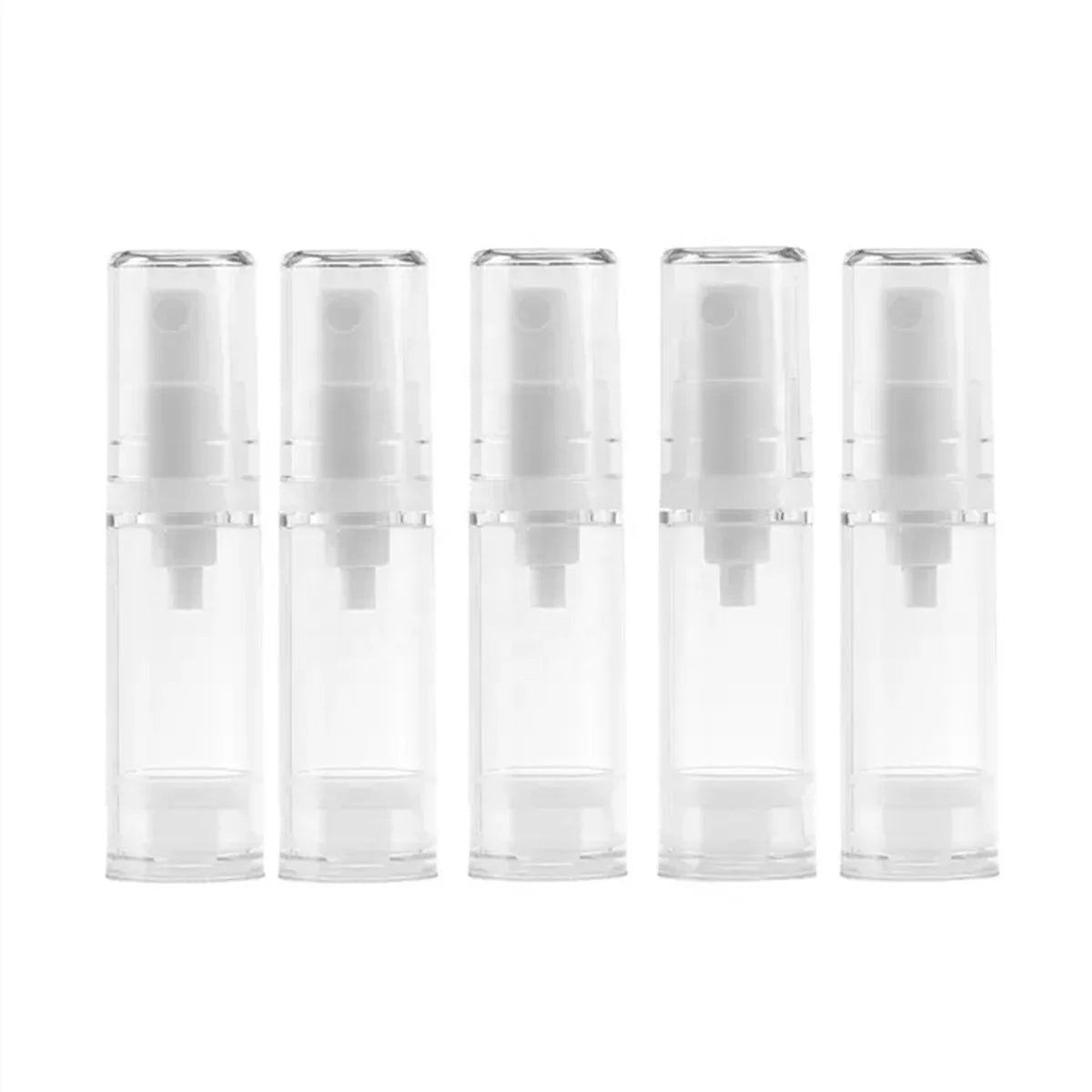 Empty Sample Size Vacuum Bottle 5ML AS Plastic Cream Liquid Lotion Serum Skin Care Pump Spray Cosmetic Airless Bottle