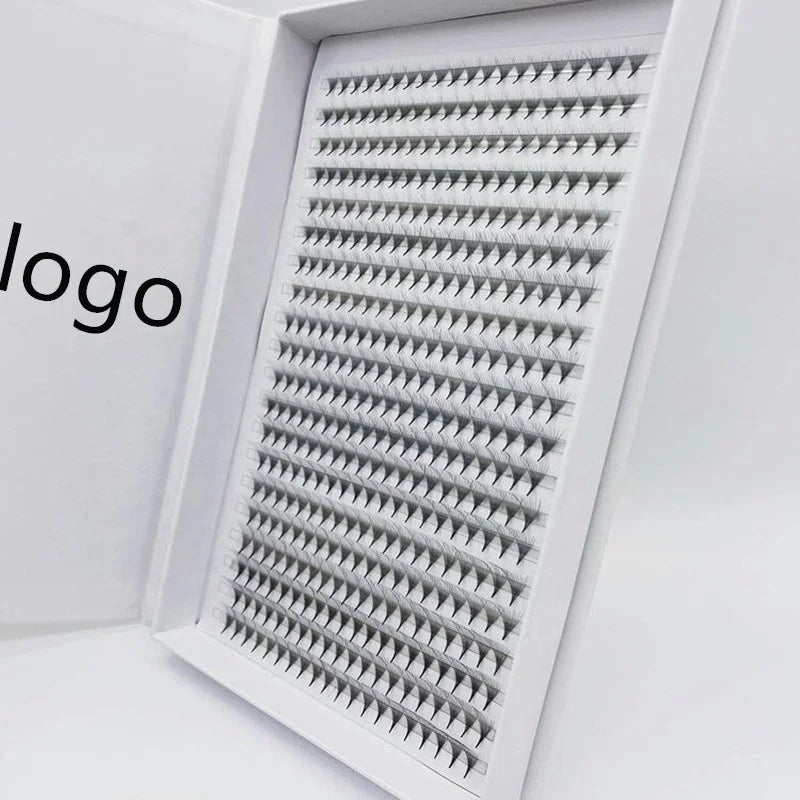 10D 0.05 D Curl Premade Volume Fans L/XL Tray Eyelash Extension 10d Premade Fans Big Box 10d Lash Extensions