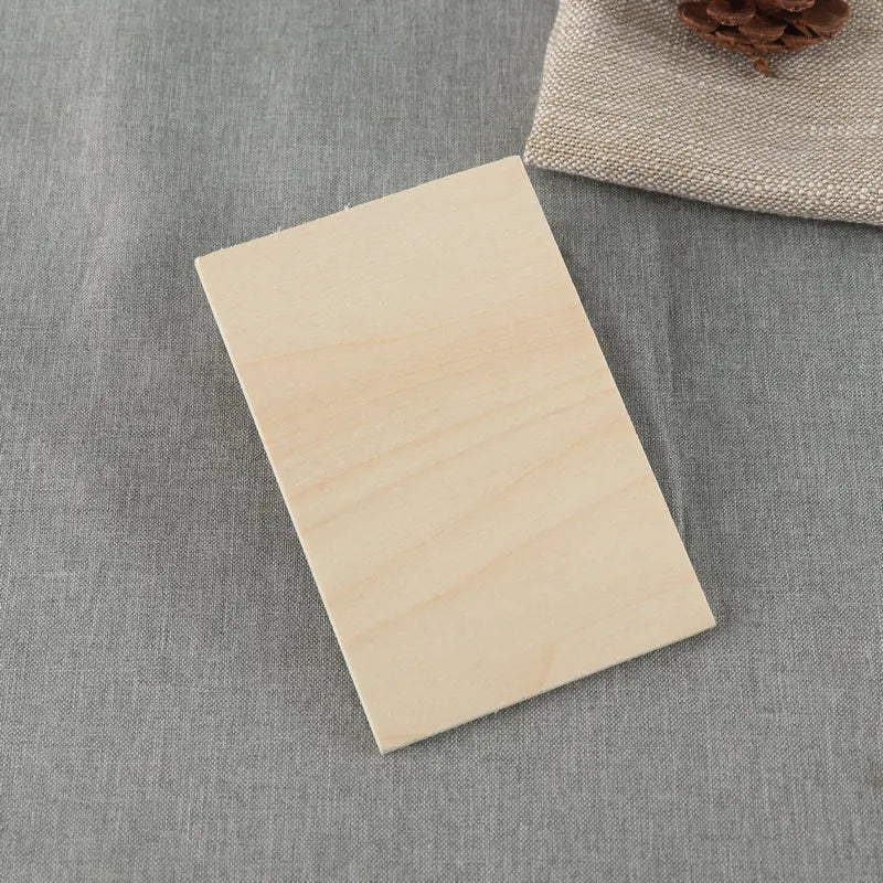 Wholesale Engraved Wood Blank Postcard 150x100mm Unfinished Wooden Card for Crafts