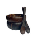 Best-selling Eco-friendly Products Vegan Organic Salad Carved Coconut Bowls  Wooden Spoon