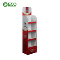 Supermarket for up Floor Standing Easy Assembly Customizable Foldable Eco-friendly Advertising Display Rack with Custom Logo