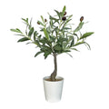 Artificial Olive Tree Realistic Artificial Small Olive Tree Pot and Lifelike Fruits for Home Office Living Room Tabletop Decor