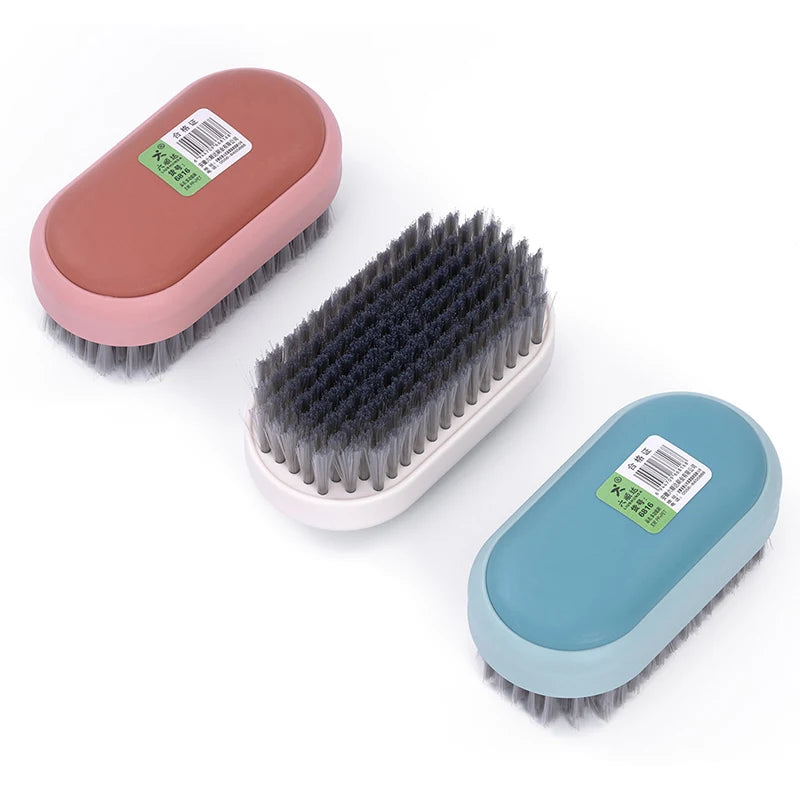 Easy to Grip Household Soft Laundry Clothes Shoes Scrubbing Washing Brush Plastic Hand Washing Brush Scrub Brush
