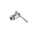 Sanitary 304/316L clamp threaded flange end straight through ball valve with stainless steel handle